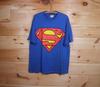 Vintage Superman Warner Bros DC Comics 2001 Blue T-Shirt Adult Size XL