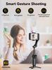 AOCHUAN Smart X2 Smartphone Gimbal Stabilizer 3-Axis OLED Display 20cm Extension Pole RGB Fill Light 360 Rotation Handheld Video Selfie Black