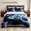 Ghostface Personalized Custom Name 3‑Piece Bedding Set Soft Duvet Cover Set For Bedroom Home Decor