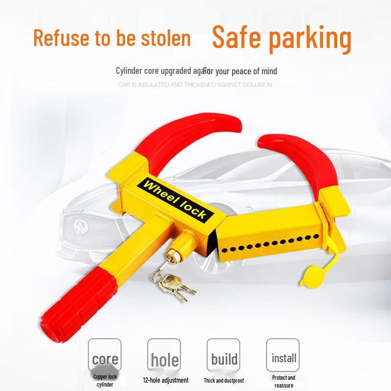 Heavy-Duty Crescent Wheel Anti-Theft Lock