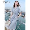 Betu Women's Drawstring Waist Short-Sleeve Dress