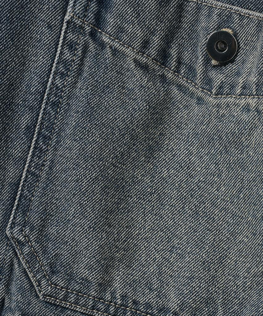 Dimitri Black French Work Jacket_Denim Dust Indigo