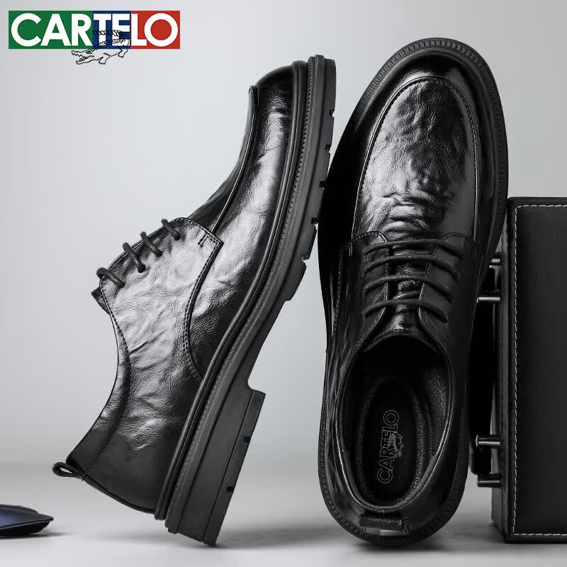 CARTELO Men's Business Dress Leather Shoes