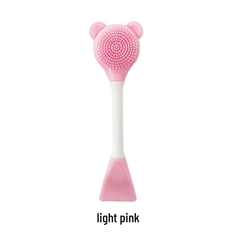 Bear-Shaped Double-Headed Cleansing and Makeup Brush Tool