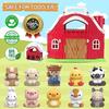 Farm Animals Big Barn Toy for 1 2 3 Year Old, Toddler Educational Montessori Toys, Farm Pretend Playset with Barn & Farmer, Christmas Birthday Easter