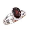 Natural Garnet Gemstone Handmade 925 Solid Sterling Silver Jewelry Ring S.7 G5L49