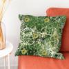 The SStone Roses Band Pillow Case Silky Short Plush With Invisible Zipper Dustproof Sofa Cushion Cover For Home Decor