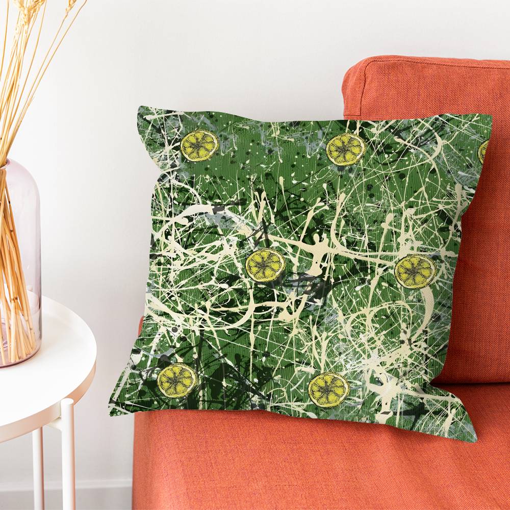 The SStone Roses Band Pillow Case Silky Short Plush With Invisible Zipper Dustproof Sofa Cushion Cover For Home Decor