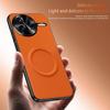 Case For Xiaomi Poco F7 Ultra F7 Pro 5G For MagSafe Magnetic Matte Fine Grained Leather Shell Metal Lens Frame Cover Bumper