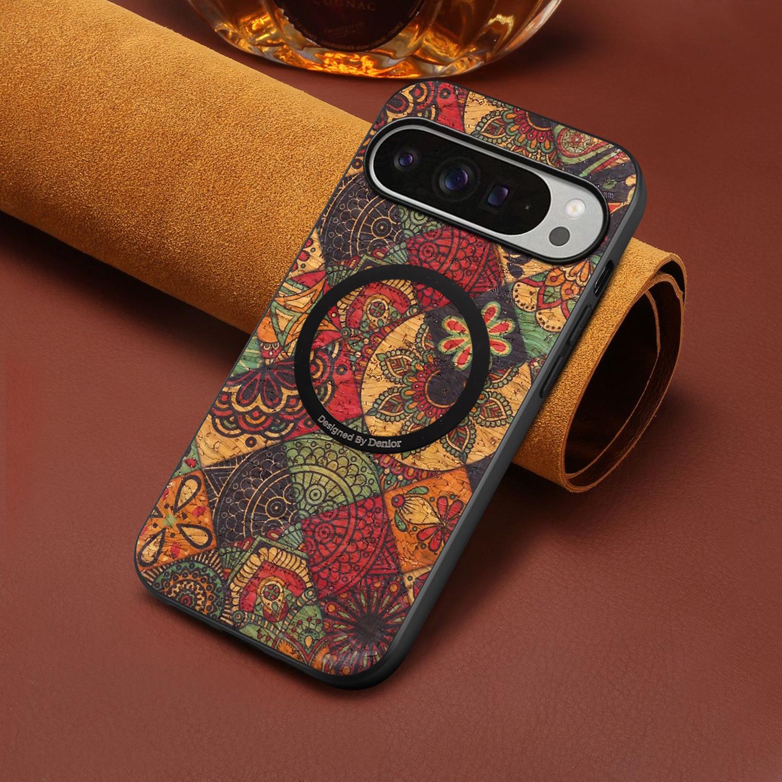 

Universal Pixel 10 Pro XL Magnetic Leather Phone Case - Google 9 & 7 Pro, 8A Flower Design 10A