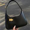 Stylish High-Quality Textured Retro Shoulder Baguette Handbag – Niche Commuting & Underarm Design