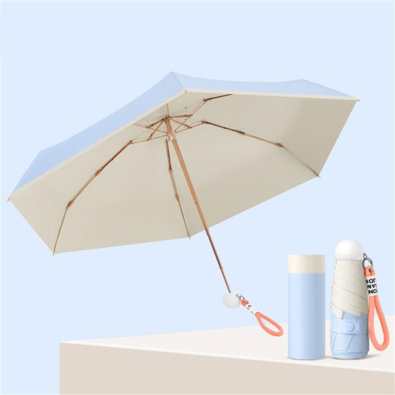 Manual Open Close Umbrellas UVs Protections Windproofs Fiberglass Ribs For Travel Outdoor