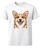 Armas Naeratav Corgi Koerahuviline Graafiline Unisex T-särk