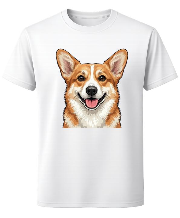 Cute Smiling Corgi Dog Lover Graphic Unisex T-Shirt S