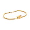 CELINE Triomphe Articulated Bracelet In Brass With Gold Finish 46Z676BRA-35OR