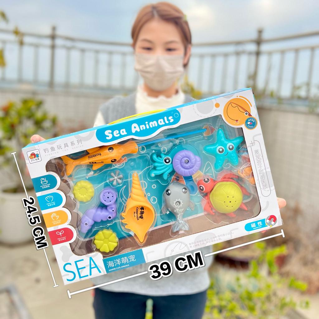 Fishing Toys Children'S Pool Fishing Magnetic Fishing Rod Fishing Playing House Boys Girls Toys Institutional Gifts