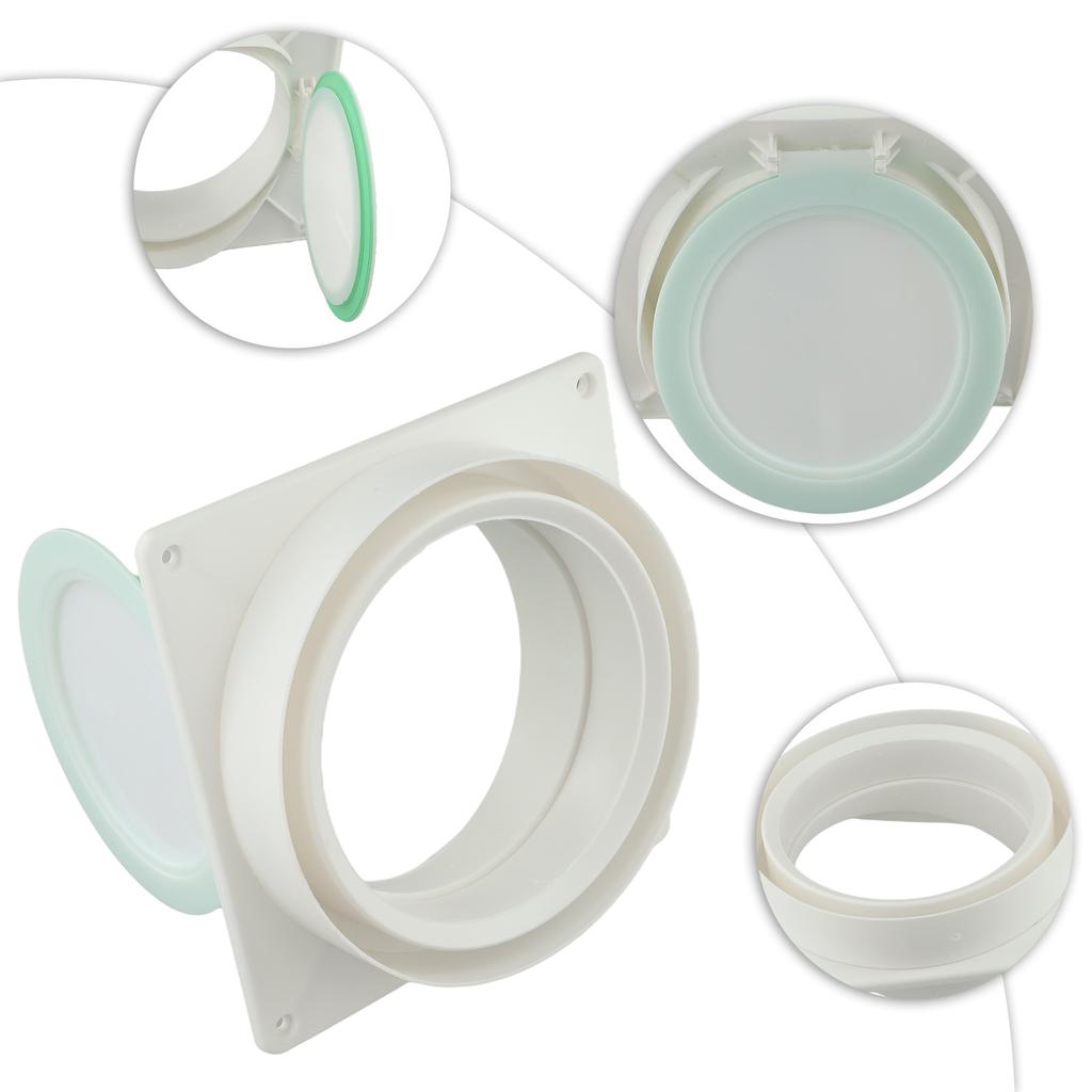 80-180mm Pipe Exhaust Fan Check Valve Air Valve Pipe Outlet Exhaust Fan  Backdraft Damper Bathroom Kitchen Accessories