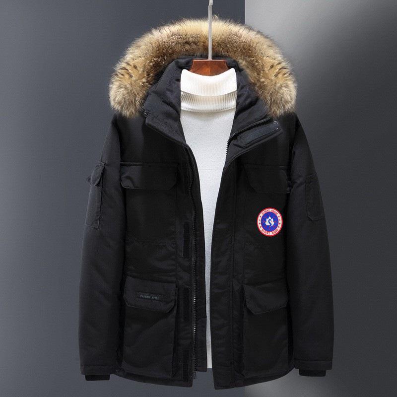 Expedition Winter Goose Down Jacket: Unisex Parka Model 08 with Canadian White Duck Down.