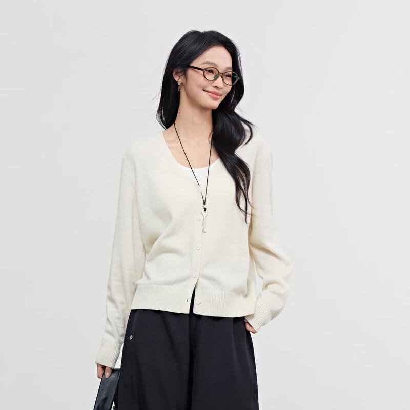 Elva  Island Women s 100% Wool V-Neck Knit Cardigan S