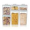 Food Storage Airtight Container Fresh-keeping Moisture-proof Transparent Storage Jar Press-Lid Plastic Airtight Jar
