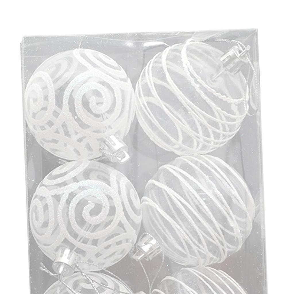 6 Pieces Christmas Balls Christmas Tree Decoration Ornaments for Party Home