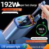 1-to-4 Super Fast Car Charger Cable for Apple & Huawei with Cigarette Lighter Adapter