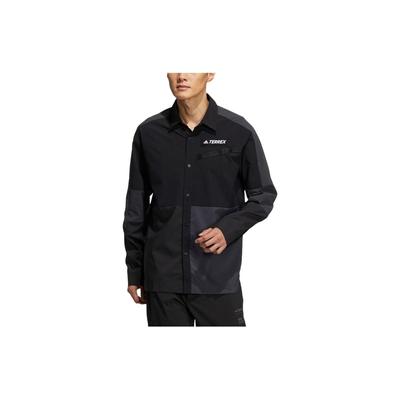 Terrex Casual Breathable Long Sleeve Shirt Men Tops Black HE5205