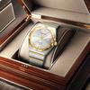 A Men's Diamond Bar Luminous Calendar Design and Cool Business Style Fully Automatic Mechanical Watch