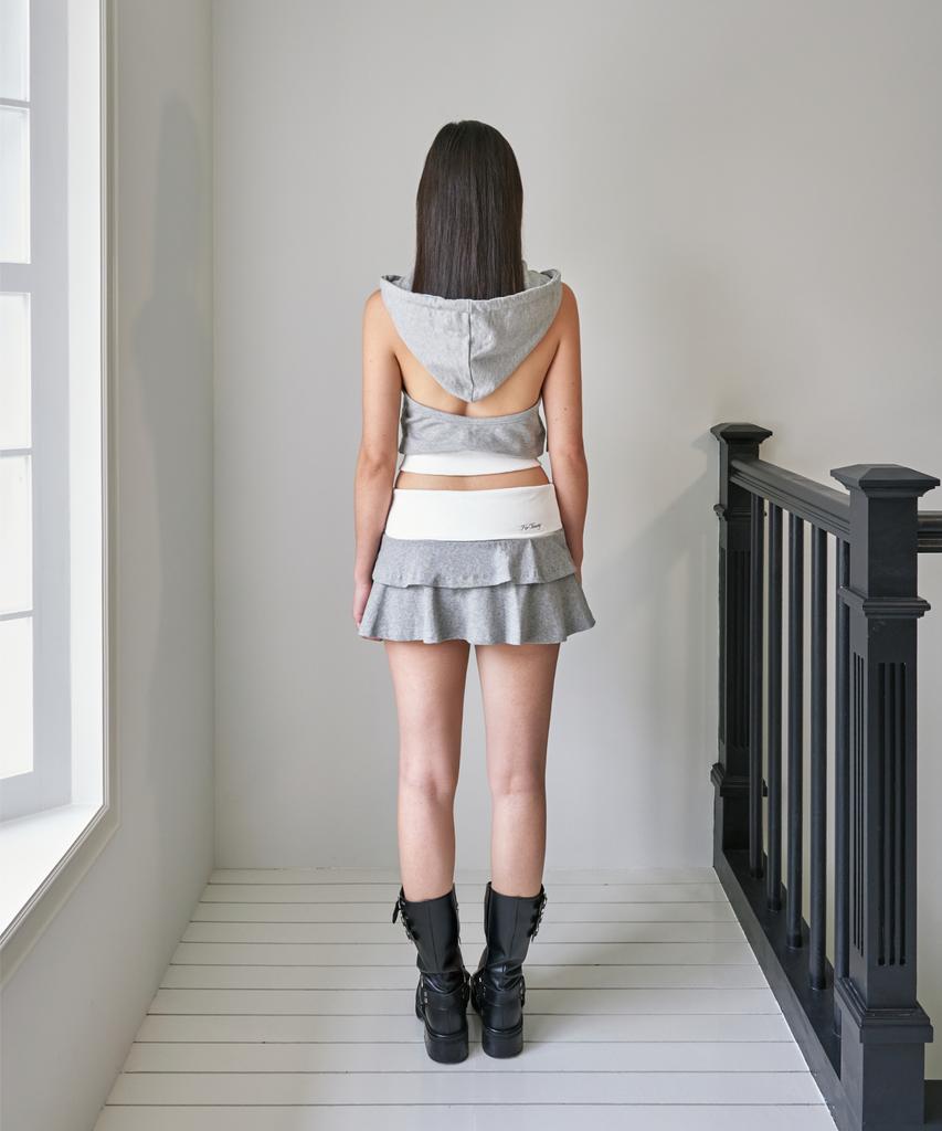 Poyeong 00 Can Can Skirts Gray Melange