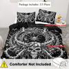 Gothic Skull Bedding Set: 1 Duvet Cover + 2 Pillow Cases) - Includes 1 Duvet Cover And 2 Pillow Cases