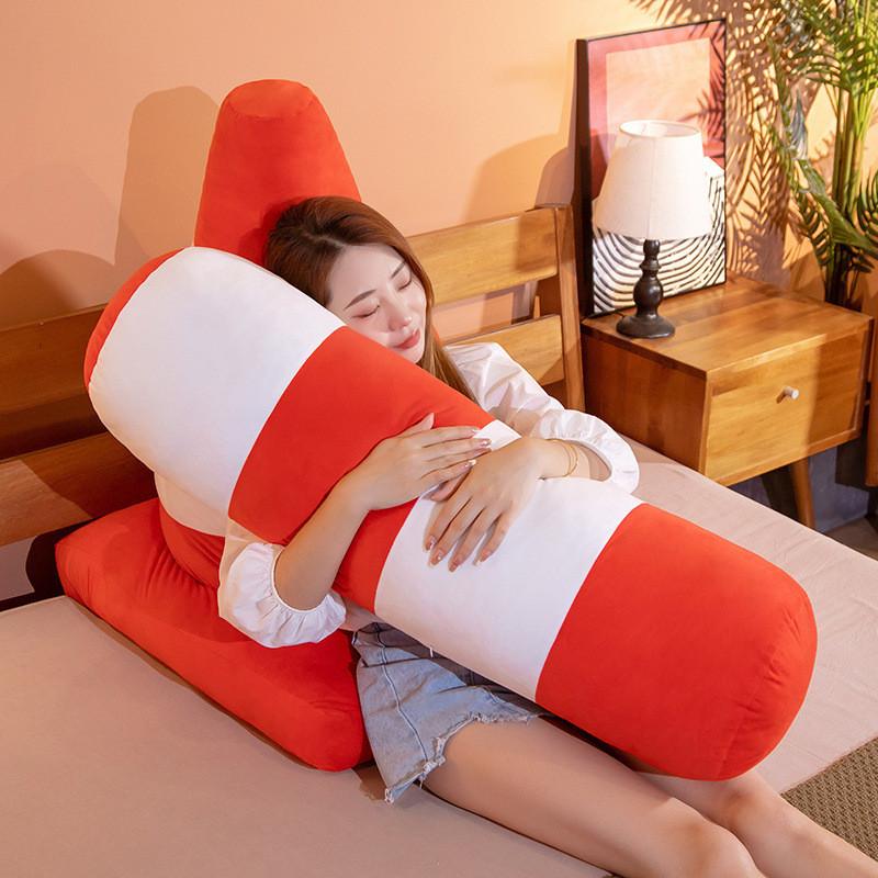 Moving Traffic Barrier Guard Rail Plush Toy Cushion Stuffed Decorative Doll