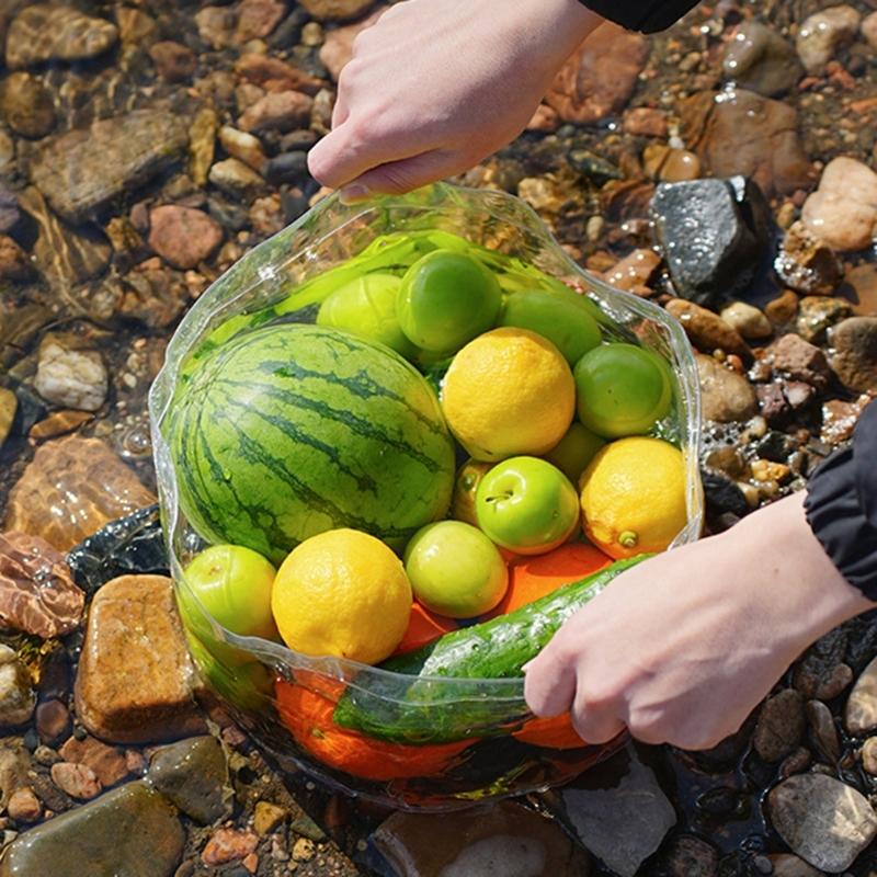 Light Weight Bucket Water Container Portable Clear Folding Bucket Basins for Outdoor Garden Camping Fishing Washing