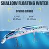3D Artificial Fishing Lures with 3 Hooks High Attraction Life Like Swimbait Hard Baits for Freshwater and Saltwater