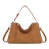 Women's Suede Cow Leather Shoulder Bags Crossbody Bag Big Bost Tote Soft Matte Suede Cow Leather Women's Handbag Shoulder Bag