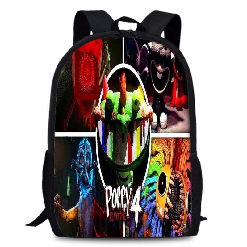 Chapter Poppy Playtime 4 Durable Bookbag 15in Laptop Anime Backpack Oxford
