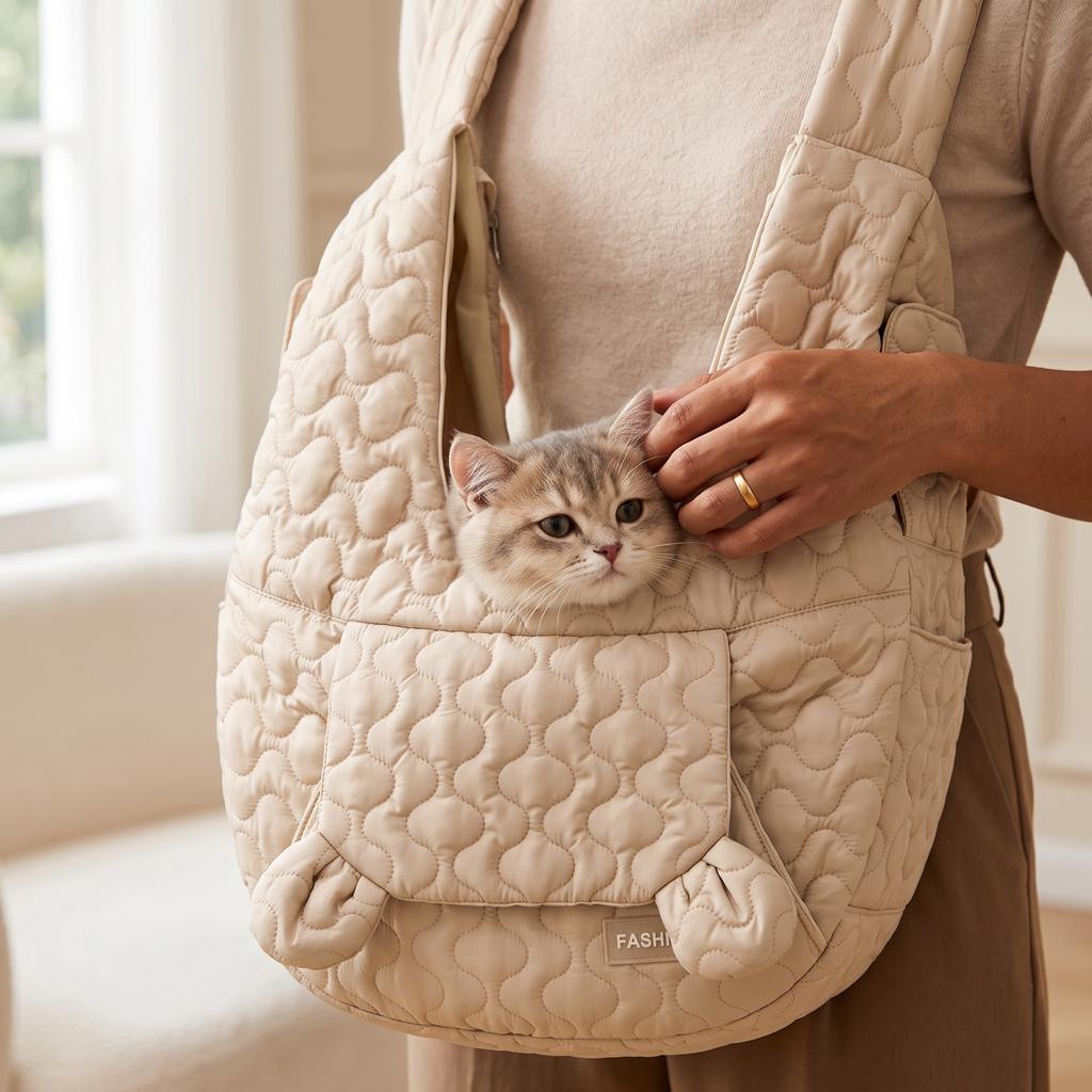 Winter Warm for Small Dogs and Cats Chest Sling Travel Bag