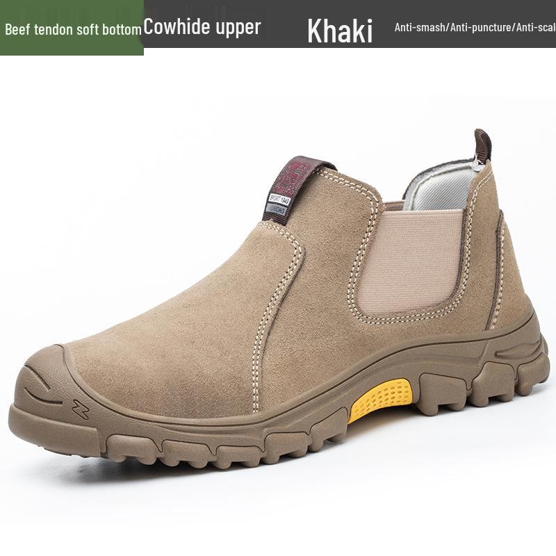 

Steel Toe Cowhide Welding Shoes – Anti-Smash, Anti-Puncture, Lightweight, Wear-Resistant, Anti-Scald