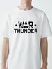 War Thunder Herní Grafické Tričko Unisex Krátký Rukáv Volné Letní Ležérní Tričko Módní Volné Prodyšné Kulatý Výstřih Horní Tričko
