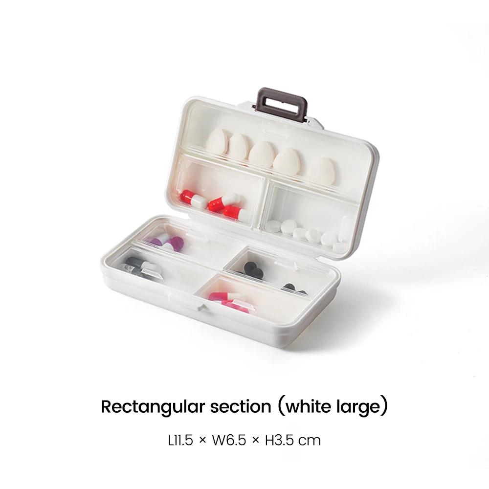 Portable Medicine Box Sub-packing Mini 7 Days Old Man Travel Pillboxes Large Capacity Storage Box