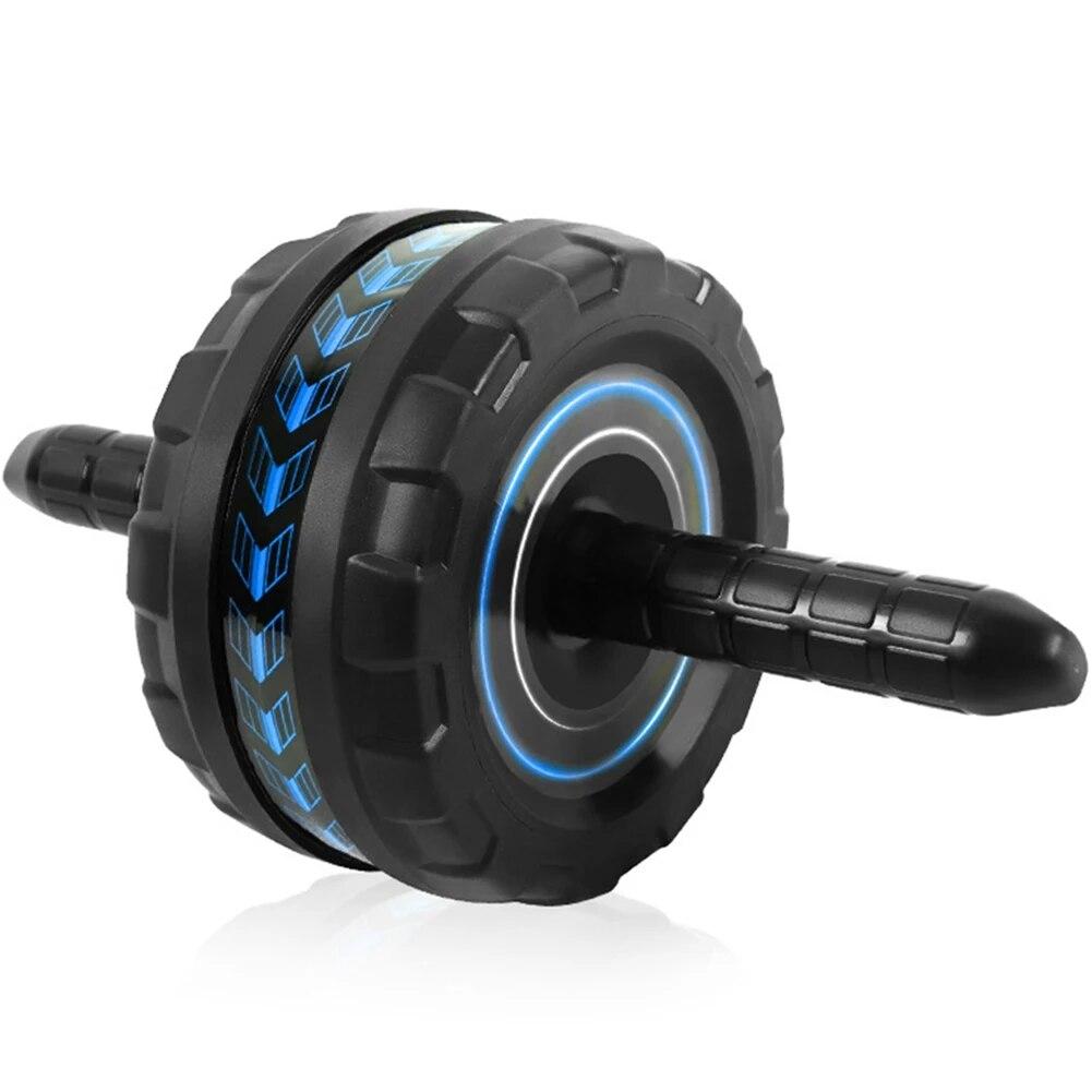 Abdominal Muscle Trainer with Mat Abdominal Fitness Wheel Anti-Slip Mute Indoor Fitness Exercise Equipment