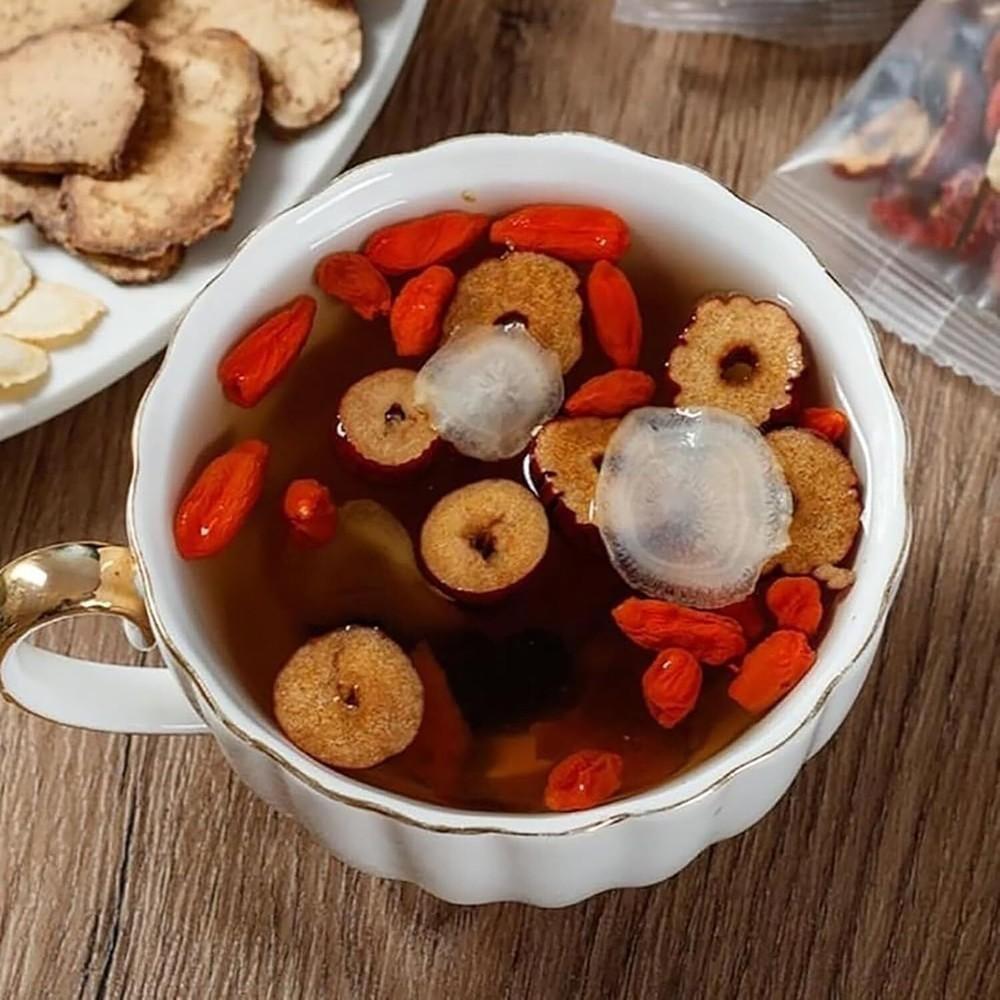 Ginseng Mulberry Medlar Tea Chinese Herbal Tea for Liver Kidney Health Support