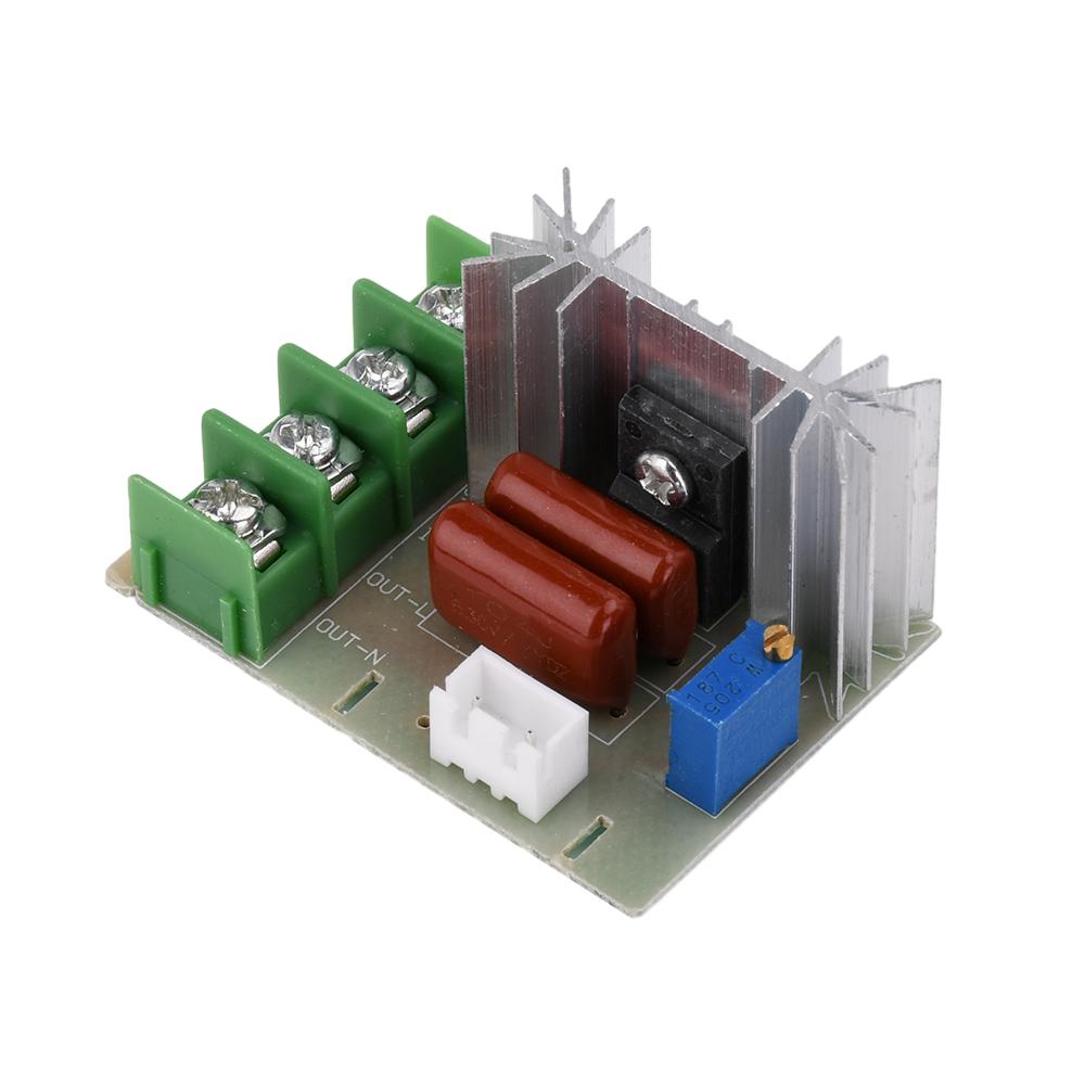Voltage Regulator 2000 Watt AC 50 - 220 Volt Dimmer SCR Power Regulator Motor Speed Controller Home Improvement Regulators 2000W