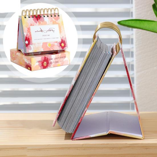 Motivační inspirativní denní kalendář s inspirativními citáty Živé barvy Anglická písmena Kalendář na 365 dní Stolní dekorace Kancelářské doplňky