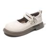 Kids Leather Shoe Glossy PU Black Shoes for Girls New School Versatile Children's Causal Princess Thick Bottom Mary Jane Shoes