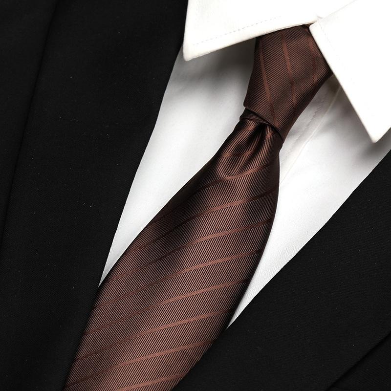 Hong Kong Style Retro Work Professional Tie Men'S Formal Wear Korean Version Of British Business 8Cm Hand-Made Pattern Student Clothing Trend