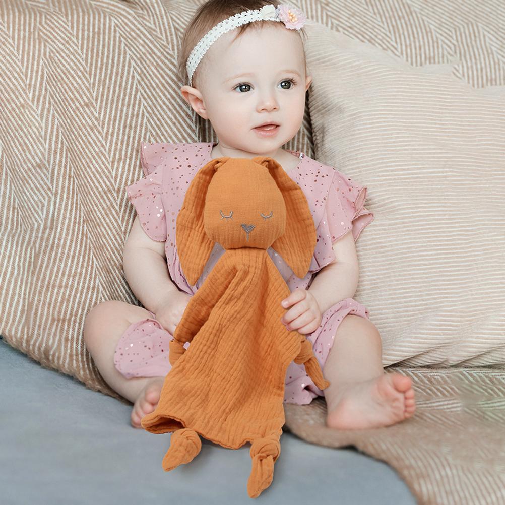 Baby Comfort Blanket Baby Safety Blanket Rabbit Cuddly Toy Soft Gifts for Newborn Boys and Girls