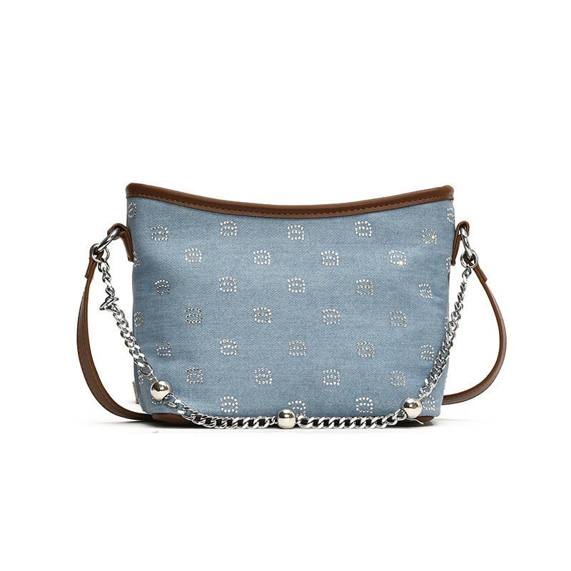 

IELGY высококачественная модная сумка через плечо с текстурой, популярная универсальная сумка-ведро в иностранном стиле