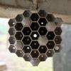 Realistic Wasp Nest Prop 3D Printed Red Hornet Decoy Nest, Weatherproof Physical Deterrent, for Porch Chemical-Free Hanging Fake Outdoor Eaves
