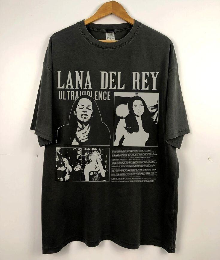 

Lana Del Rey Album Ultraviolence Pop Star Indie Unisex T Shirt, Gifts for Fan XL