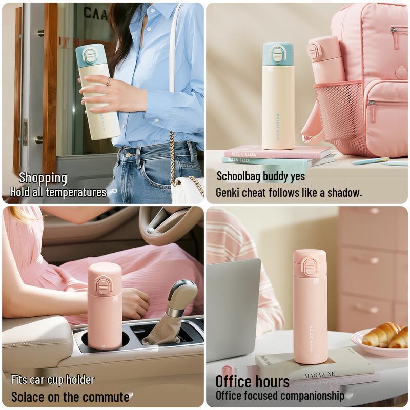 RELEA 316 Stainless Steel Portable Insulated Water Bottle with Handle